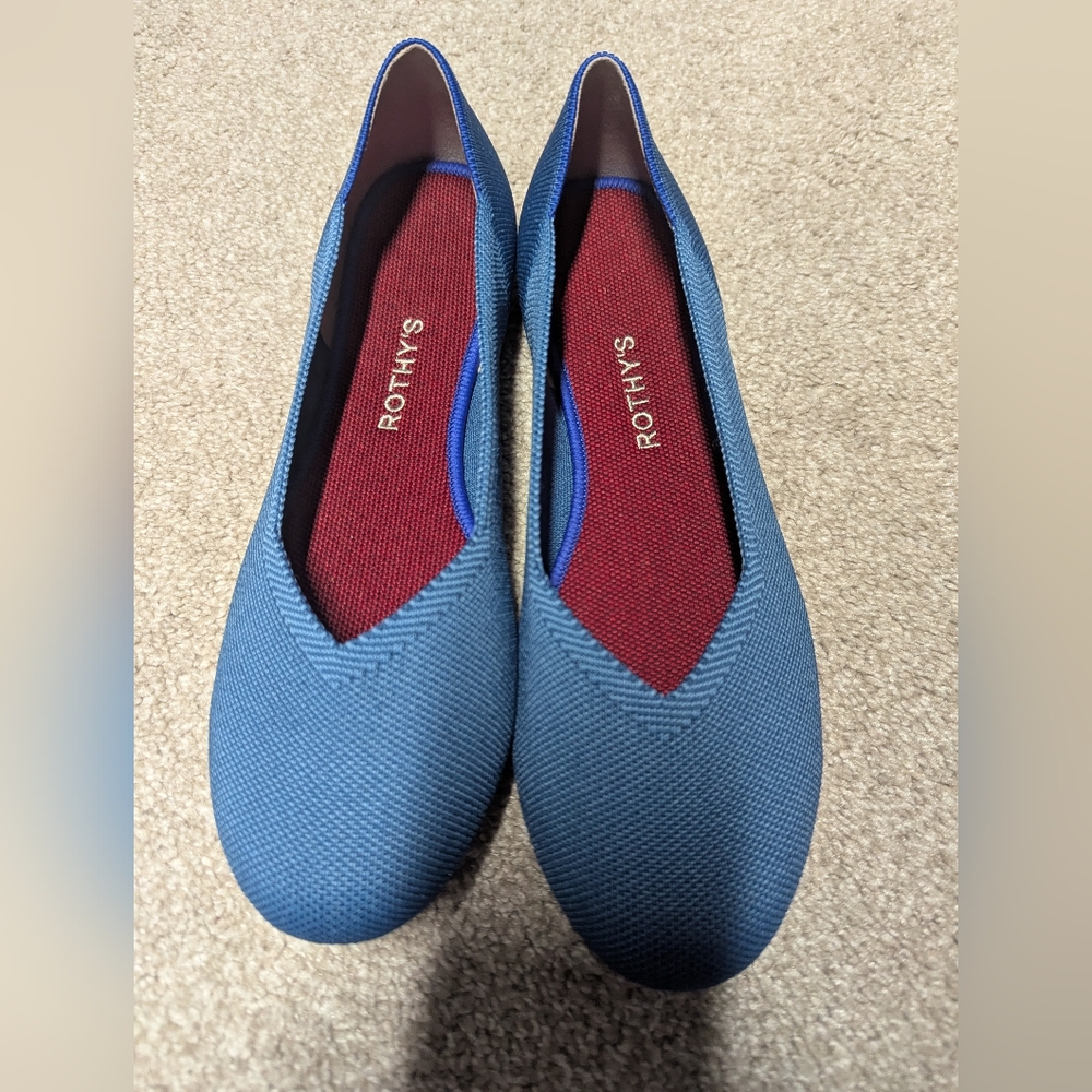 Rothy's BNWOB Indigo Flats sz 11